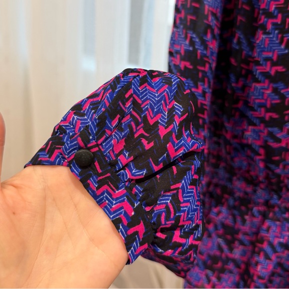 Derek Lam 100% Silk Blouse, 10 Crosby, Roused, Purple/Pink, Boho, Women’s US 6 - Picture 4 of 13